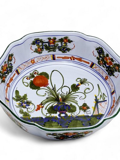 Artistica - Deruta of Italy Faenza-Carnation: Large Serving Salad Pasta Bowl product