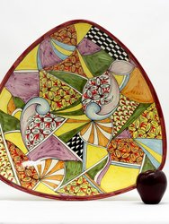 Gaudi: Large Triangular Centerpiece Plate