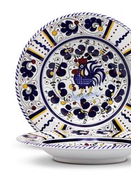 Orvieto Blue Rooster: 4 Pieces Place Setting