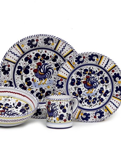 Artistica - Deruta of Italy Orvieto Blue Rooster: 4 Pieces Place Setting product