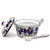 ORVIETO BLUE ROOSTER: Bundle With Butter Dish + Sauce Boat + Parmesan Bowl + Spoon Rest