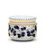 Orvieto Blue Rooster: Cylindrical Cover Pot - Cachepot Planter (Small)