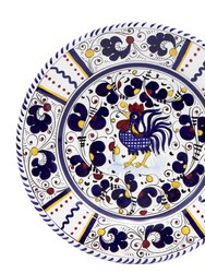 Orvieto Blue Rooster: Dinner Plate