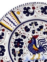 Orvieto Blue Rooster: Dinner Plate