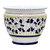 Orvieto Blue Rooster: Luxury Cachepot Planter Large