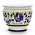 Orvieto Blue Rooster: Luxury Cachepot Planter Large