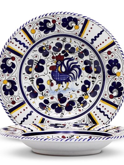 Artistica - Deruta of Italy Orvieto Blue Rooster: Rim Pasta Soup Bowl product