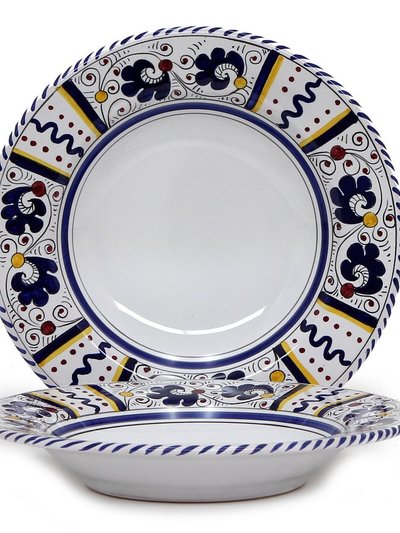 Artistica - Deruta of Italy Orvieto Blue Rooster: Rim Pasta Soup Bowl product