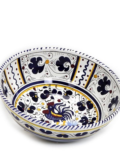 Artistica - Deruta of Italy Orvieto Blue Rooster: Salad Bowl (Medium) product