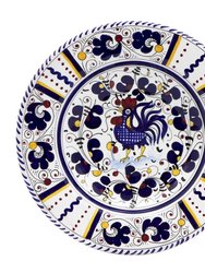 Orvieto Blue Rooster: Salad Plate - Blue
