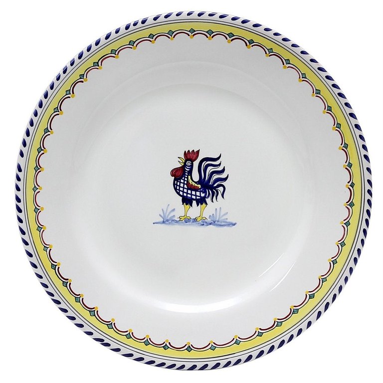 Orvieto Blue Rooster Simple: Dinner Plate