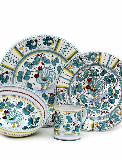 Artistica - Deruta of Italy Orvieto Green Rooster: 4 Pieces Place Setting product