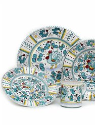 Orvieto Green Rooster: 4 Pieces Place Setting