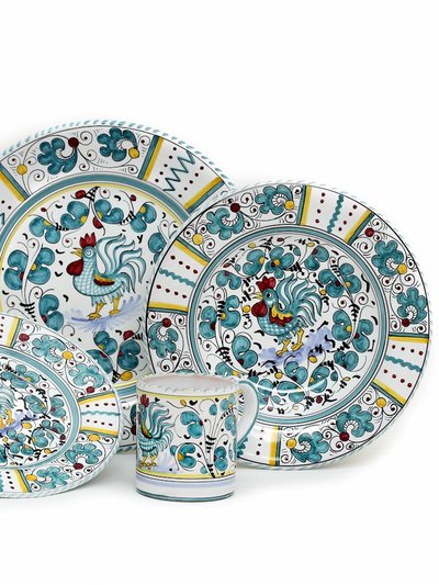 Artistica - Deruta of Italy Orvieto Green Rooster: 4 Pieces Place Setting product