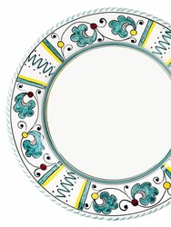 Orvieto Green Rooster: Dinner Plate