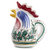 Orvieto Green Rooster: Rooster of Fortune Pitcher (1 Liter 34 Oz 1 Qt)