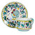 Orvieto Green Rooster: Tea/coffee Cup and Saucer - Multicolor