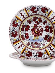 Orvieto Red Rooster: 4 Pieces Place Setting