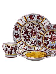 Orvieto Red Rooster: 4 Pieces Place Setting