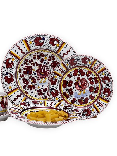 Artistica - Deruta of Italy Orvieto Red Rooster: 5 Pieces Place Setting product