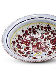Orvieto Red Rooster: Large Pasta/Salad Serving Bowl