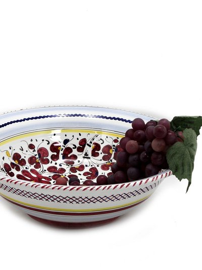 Artistica - Deruta of Italy Orvieto Red Rooster: Large Pasta/Salad Serving Bowl product
