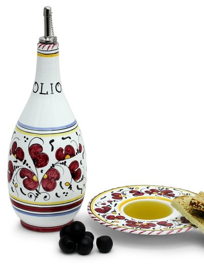 Artistica - Deruta of Italy Orvieto Red Rooster: Olive Oil Bottle Dispenser product