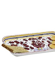 Orvieto Red Rooster: Rectangular Tray