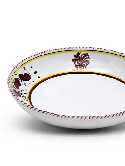 Artistica - Deruta of Italy Orvieto Red Rooster: Risotto/pasta/cioppino Round Shallow Coupe Bowl product