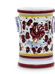 Orvieto Red Rooster: Utensil Holder