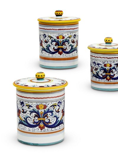 Artistica - Deruta of Italy Ricco Deruta Deluxe: Canister 3-Pcs Set (Small, Medium, Large) product