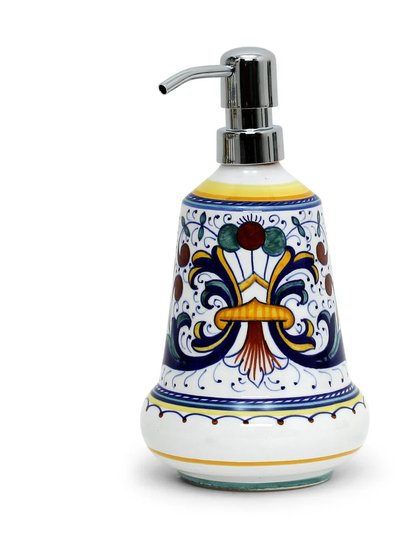 Artistica - Deruta of Italy Ricco Deruta: Liquid Soap/Lotion Dispenser with Chrome Pump (Medium 20 OZ) product