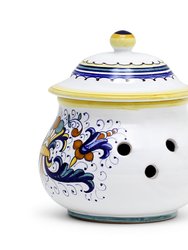 Ricco Deruta: New Garlic/Onion Jar Keeper Short Belly