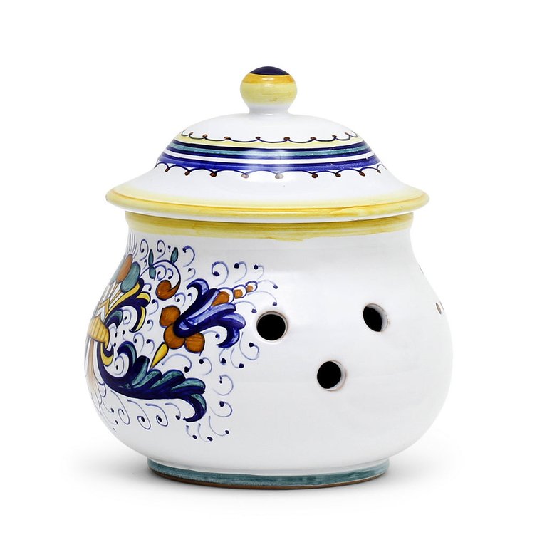 Ricco Deruta: New Garlic/Onion Jar Keeper Short Belly