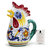 Ricco Deruta: Rooster of Fortune multi use pitcher - Multicolor