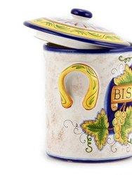 Rustica: Cylindrical Biscotti jar