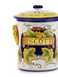 Rustica: Cylindrical Biscotti jar