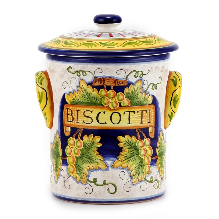 Rustica: Cylindrical Biscotti jar