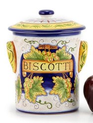 Rustica: Cylindrical Biscotti jar