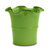 Scavo Giardini Garden: Large Planter Vase With Fluted Rim 'verde Bosco' Light Green [R]