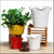 Scavo Giardini Garden: Medium Planter Vase With fluted Rim White