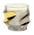 Unscented Soy Candle in Crystal Cup Gold and Platinum Hand Decorated