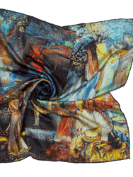 Silk Scarf "Moushtaid-Whispers of Kura"