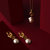 Baroque Pearl Disc Earring Gold Vermeil