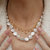 Baroque Pearl Disc Necklace - Gold Vermeil