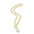 Baroque Pearl Textured Link Necklace - Gold Vermeil - Gold Vermeil