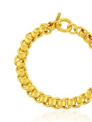 Curb Roller Bracelet (Gold Vermeil) - Gold