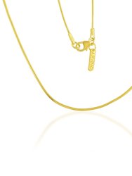 Delicate Snake Chain Necklace Gold Vermeil