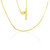 Delicate Snake Chain Necklace Gold Vermeil