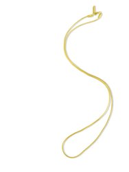 Delicate Snake Chain Necklace Gold Vermeil - Gold